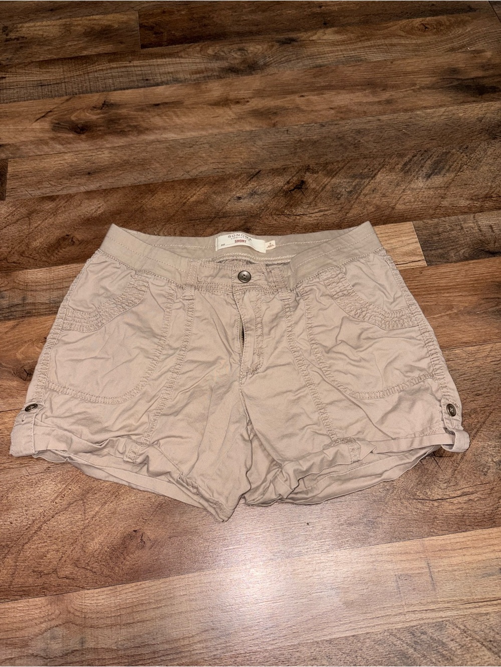 Light Taupe Women's Cargo Shorts - Casual Everyday